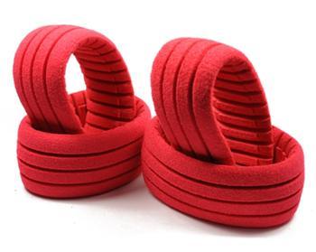 AKA Racing Shaped Insert Grooved Red Soft (4) for the 1/8 Truggy (4) AKA34101S