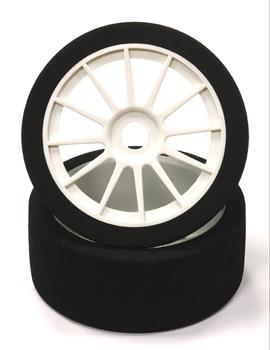 Integy Mounted Foam Tire+12 Spoke Wheel Set (2) INTC24477