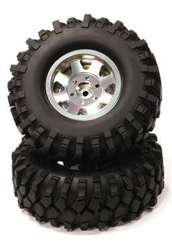 Integy 8-Spoke Off-Road 1.9 Wheel w/All Terrain INTC24356SILVER