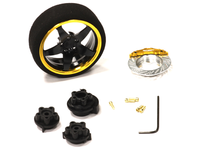 Integy Evolution VIII Steering Wheel Set TRA INTC23823GOLDBLACK