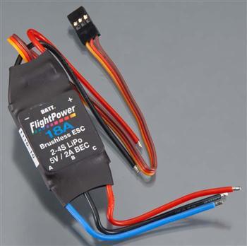 FlightPower 18A Brushless ESC w/BEC 2-4S LiPo FPWFTC18A4SB