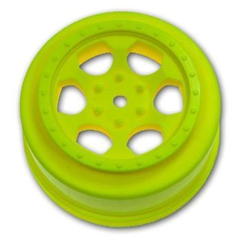 DE Racing Trinidad SC Wheels for Team Associated SC10 4X4 - Yellow DERSCTA4Y