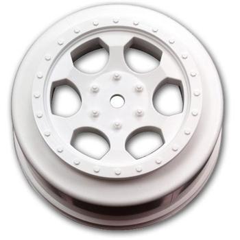 DE Racing Trinidad SC Wheels for Team Associated SC10 4X4 - White DERSCTA4W