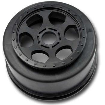 DE Racing Trinidad SC Wheels Fits 17MM Hex - 1/8 Buggy & SC8 - Black DERSCT17B