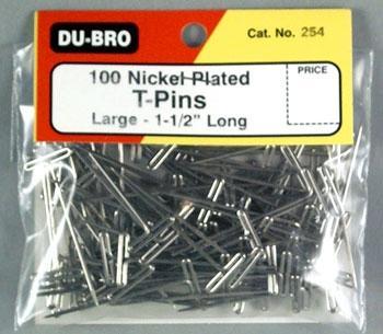 Dubro SS T Pins Large 1 1/2 Ss T Pins Large 1 1/2 DUB254