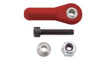 Dubro Heavy Duty Ball Link 4-40 w/Hardware Red (2) DUB2262-R