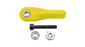 Dubro Swivel Ball Link 2-56 w/Hardware Yellow (2) DUB2135-Y