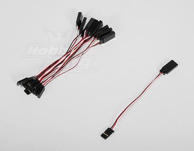 10CM Servo Lead (Futaba) 32AWG Ultra Light (10pcs/set)