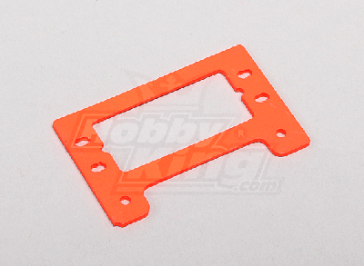 Neon Orange Fiberglass Tail Servo Mount Trex 500