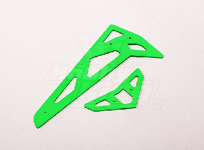 Neon Green Fiberglass Horizontal/Vertical Fins Trex 500 XL