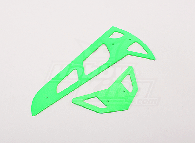 Neon Green Fiberglass Horizontal/Vertical Fins Trex 600