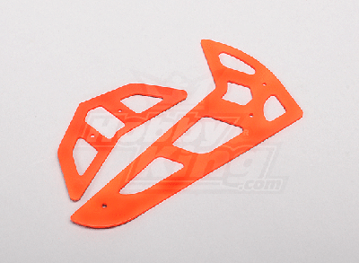 Neon Orange Fiberglass Horizontal/Vertical Fins Trex 500