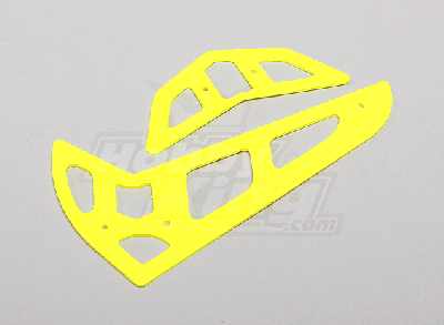 Neon Yellow Fiberglass Horizontal/Vertical Fins Trex 500