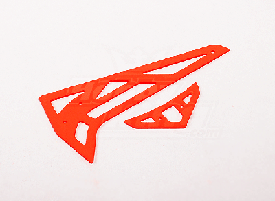 Neon Orange Fiberglass Horizontal/Vertical Fins HK/Trex 450 PRO