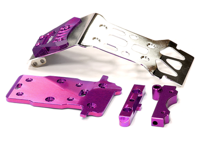 Integy Steel Front Skid Plate HPI Savage XS Flux Purple INTT5019PURPLE