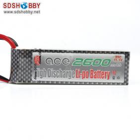 Gens ACE New Design High Quality 2600mAh 25C 3S 11.1V Lipo Battery with T Plug