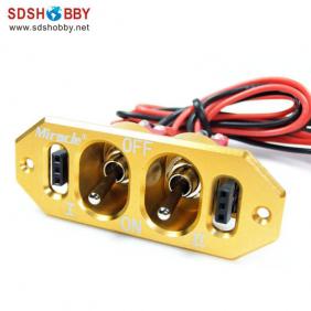 Twin Power Switch Yellow Color