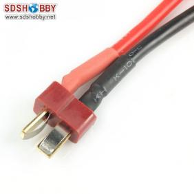 T Converter Plug with14AWG Silica Gel Cable L300mm