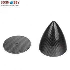 RC Model 4.5″(114.3mm)  Carbon Fiber Spinner with Carbon Fiber Back plate 3K Surface Processing