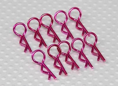 Small-ring 45 Deg Body Clips (Purple) (10Pcs)