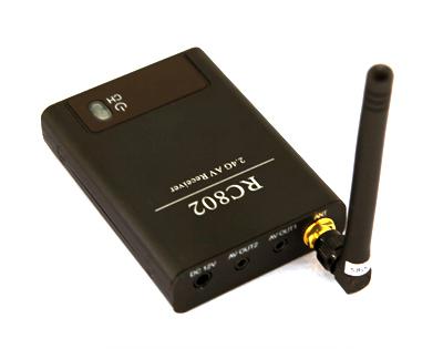 FPV 2.4G A/V Receiver (RX) W/Channel Number Display RC802 | RP-SMA, jack