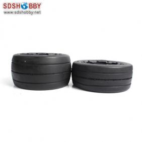 Baja 5B Slick Tire with Wheel Hub*4pcs/Set for 1/5 Scale Gasoline Car