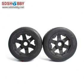 Baja 5B Slick Tire with Wheel Hub*4pcs/Set for 1/5 Scale Gasoline Car