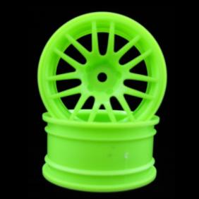 Wheel Hub Rim only For 1/10 Racing Car  Green  Color (2pcs)