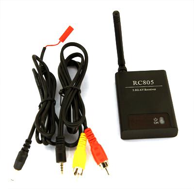 FPV 5.8G A/V Receiver (RX) W/Channel Number Display RC805 | RP-SMA, jack