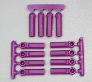 RPM Long Shank Rod Ends 12 Purple RPM73398