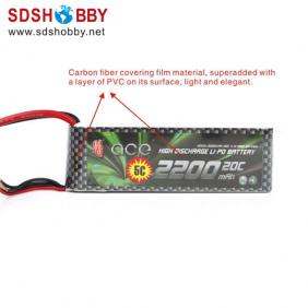 Gens ACE New Design High Quality 2200mAh 20C 3S 11.1V Lipo Battery with T Plug