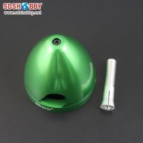 CNC Metal Electric Folding Spinner 2.0″/50mm with Super Light Weight for Electric Airplane --Green