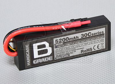 B-Grade 5200mAh 2S 30C Hard-case Lipoly Battery