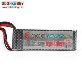 Gens ACE New Design High Quality 1800mAh 20C 2S 7.4V Lipo Battery with T Plug