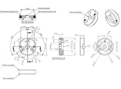 T-Prop Adaptor Set for SK Motors (Direct Bolt)