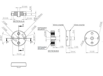 T-Prop Adaptor Set for SK Motors (Direct Bolt)