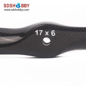 2 Blades Carbon Fiber Propeller 17*6 for RC Gasoline Airplane