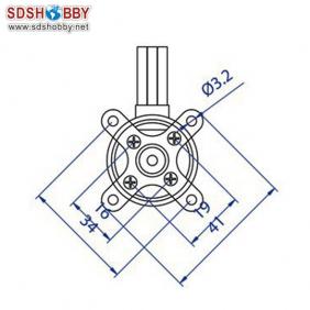 FSD 2826-09 KV1820 Outrunner Brushless Motor for Aircraft RC Plane RC Model