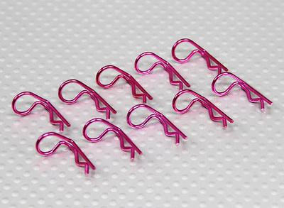 Small-ring 90 Deg Body Clips (Purple) (10Pcs)