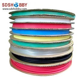 High Quality 100 Meter Heat Shrinkable Tubing Dia. =6mm  (Red, Black, Blue, Yellow Color)