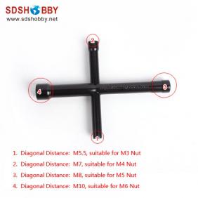 Cross Shaped Hexagonal Wrench/ Spanner M5.5/ M7/ M8/ M10