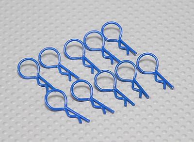 Medium-ring Body Clips (Navy-Blue) (10Pcs)