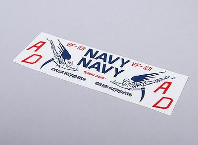 U.S. Navy Grim Reapers for EDF Jet (Blue) - 105mmx70mm main insignia