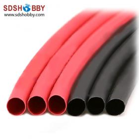 High Quality 100 Meter Heat Shrinkable Tubing Dia. =6mm  (Red, Black, Blue, Yellow Color)