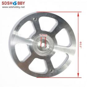 RC Model 3.5″(89mm) Carbon Fiber Bullet Spinner with Aluminum Back Plate 3K Surface Processing