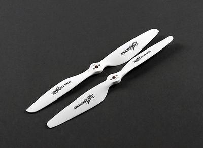 MultiStar White Edition 11x3.7 Multi-Rotor Wood Props (CW/CCW Set) (T-Style Direct bolt)