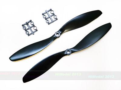 GF 11x4.7 Nylon Propeller Set (one CW, one CCW) - Black