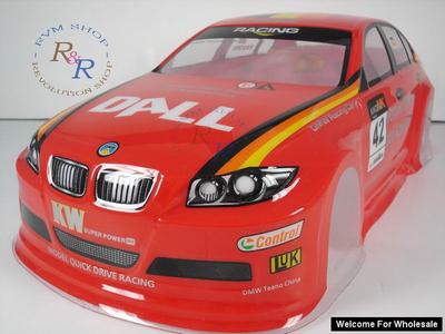 1/10 BMW 320si Analog Painted RC Car Body (Red)