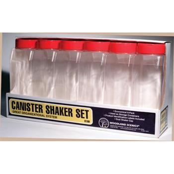 Clearance-Woodland Scenics Canister Shaker Set 32 oz (6)