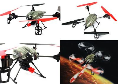 Lightning Hobby 2.4G 4CH RC UFO with Shooting Missle LSHV989